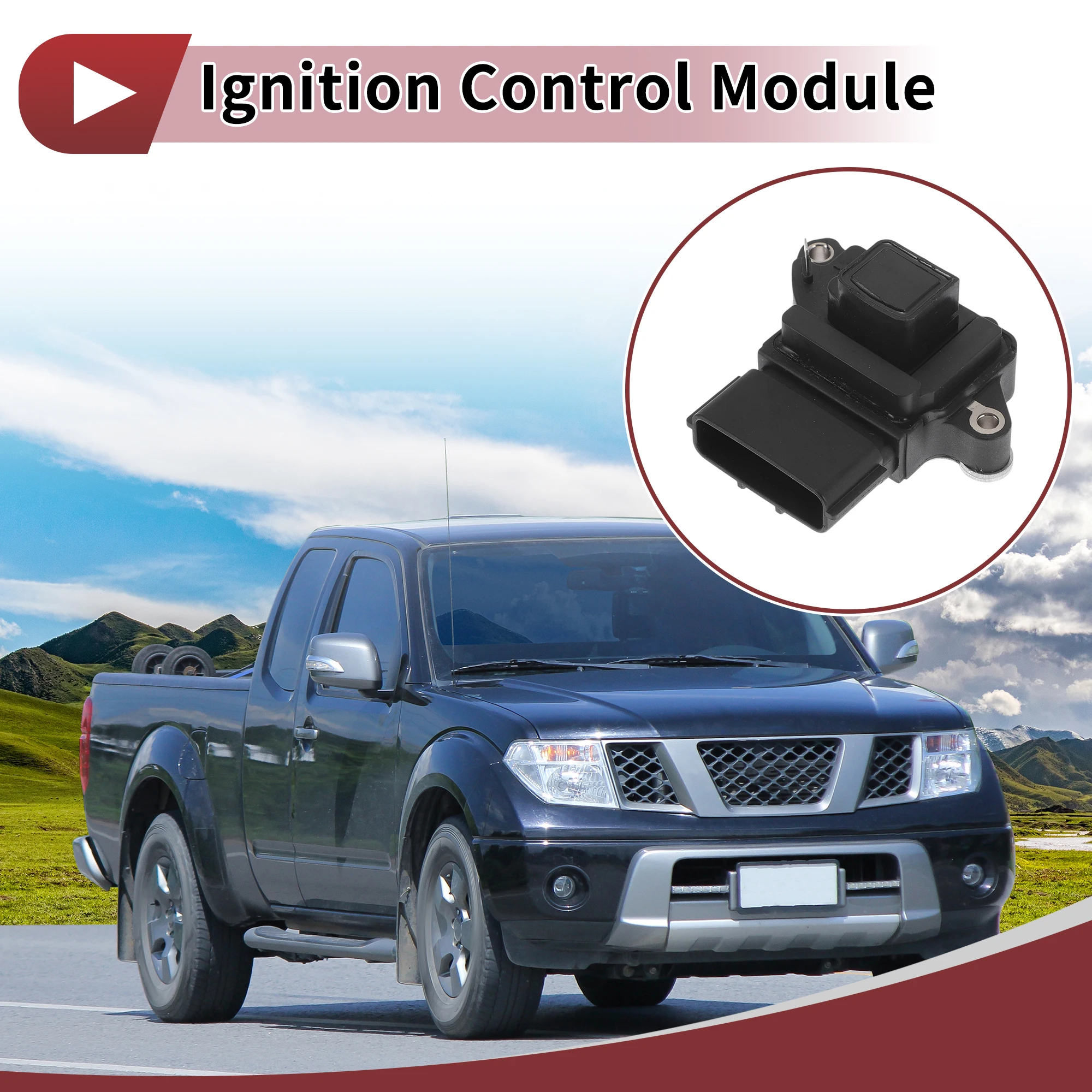 UXCELL No.RSB56 وحدة إشعال السيارة وحدة التحكم في إشعال السيارة لنيسان فرونتير 2002-2004 بلاستيك معدني أسود