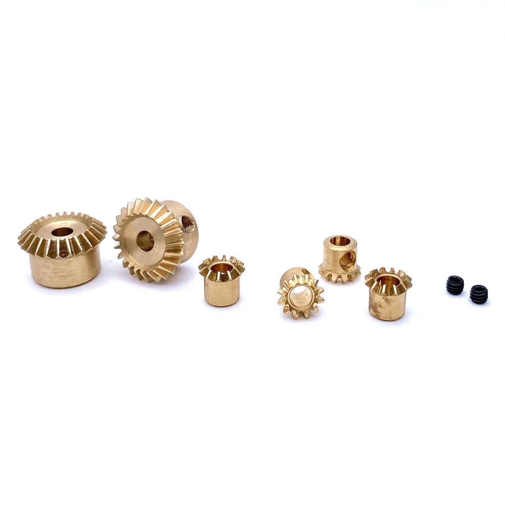 1:1 Precision MINI Bevel Gear 0.3/0.4/0.5/0.8/1M 90-Degree Transmission Brass Model Static Change Accessories