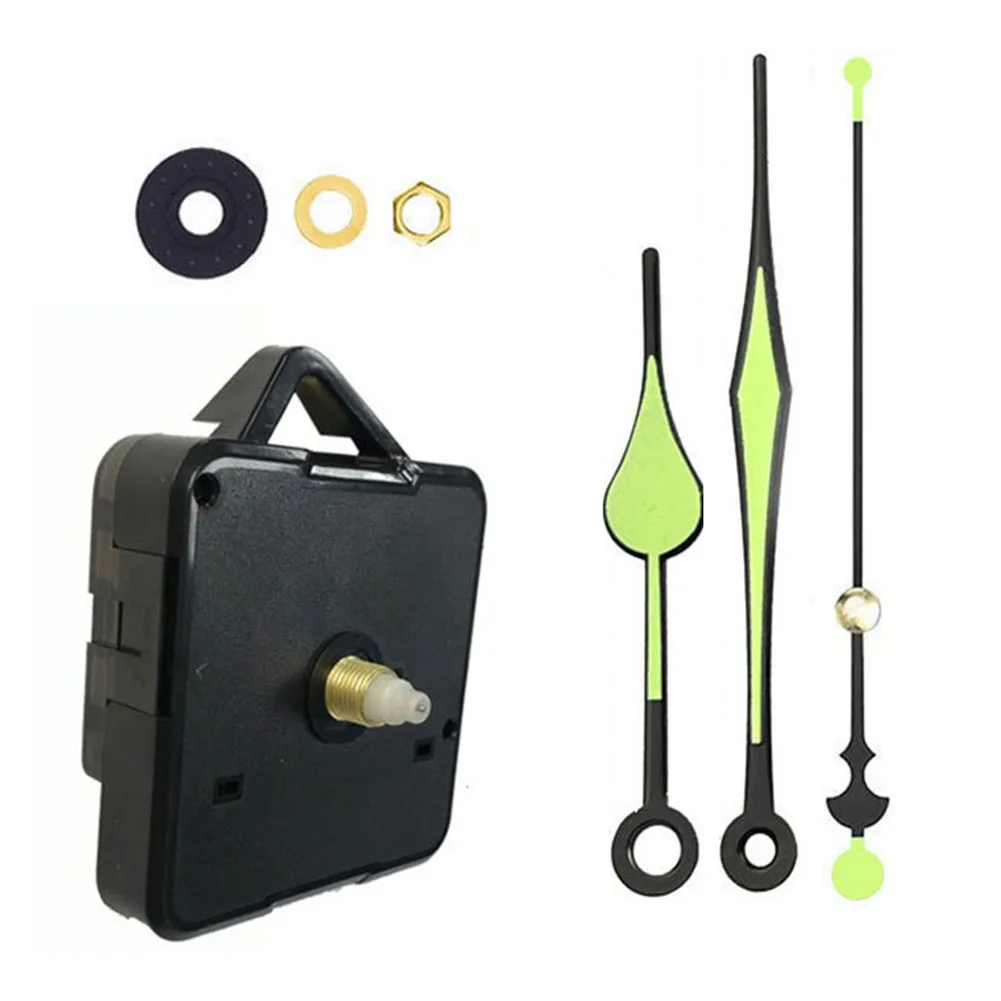 Clock Movement Kit Fluorescence Clock Motor Movement Fluorescence Motor Quartz Shaft Suitable For Cross Stitch