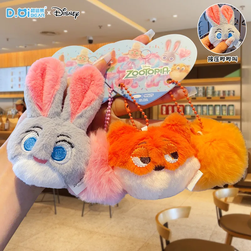 ตุ๊กตาจูดี้ ฮอปส์ และ นิค ไวลด์ จากภาพยนตร์ซูโทเปีย น่ารัก ใช้เป็นพวงกุญแจหรือจี้กระเป๋า ขายส่ง ของขวัญสุดน่ารักสำหรับเด็ก