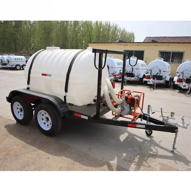 2.5 tons of drinking water tanker trailer small water tanker semi-trailer drinking water trailer