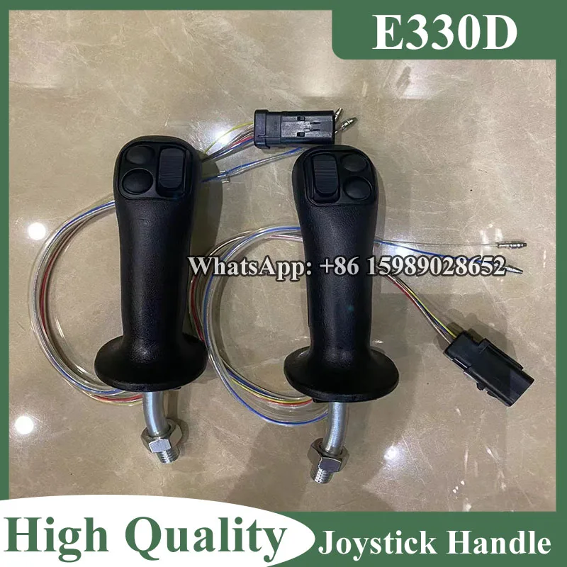 

3 Button Hydraulic Control lever 285-1327 2851327 Joystick Handle for Caterpillar E320D 325D E325D E330D Excavator Parts