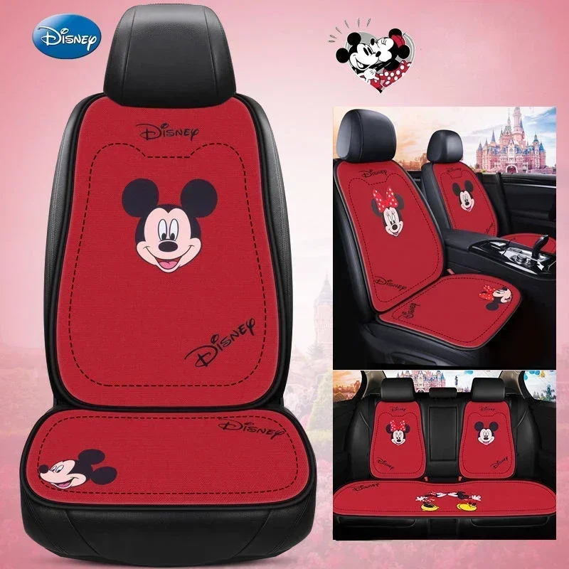 Cute Disney Mickey Minnie car interior seat cushion all-season anti-slip car accessories ladies seat cover   car cushion