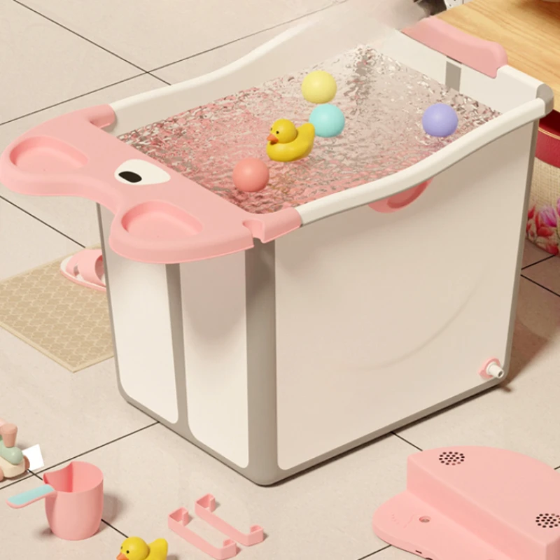 Children's Foldable Bathtub Portable And Retractable Bath Tub Suitable For Elderly Home Use Space Saving Shower Solution