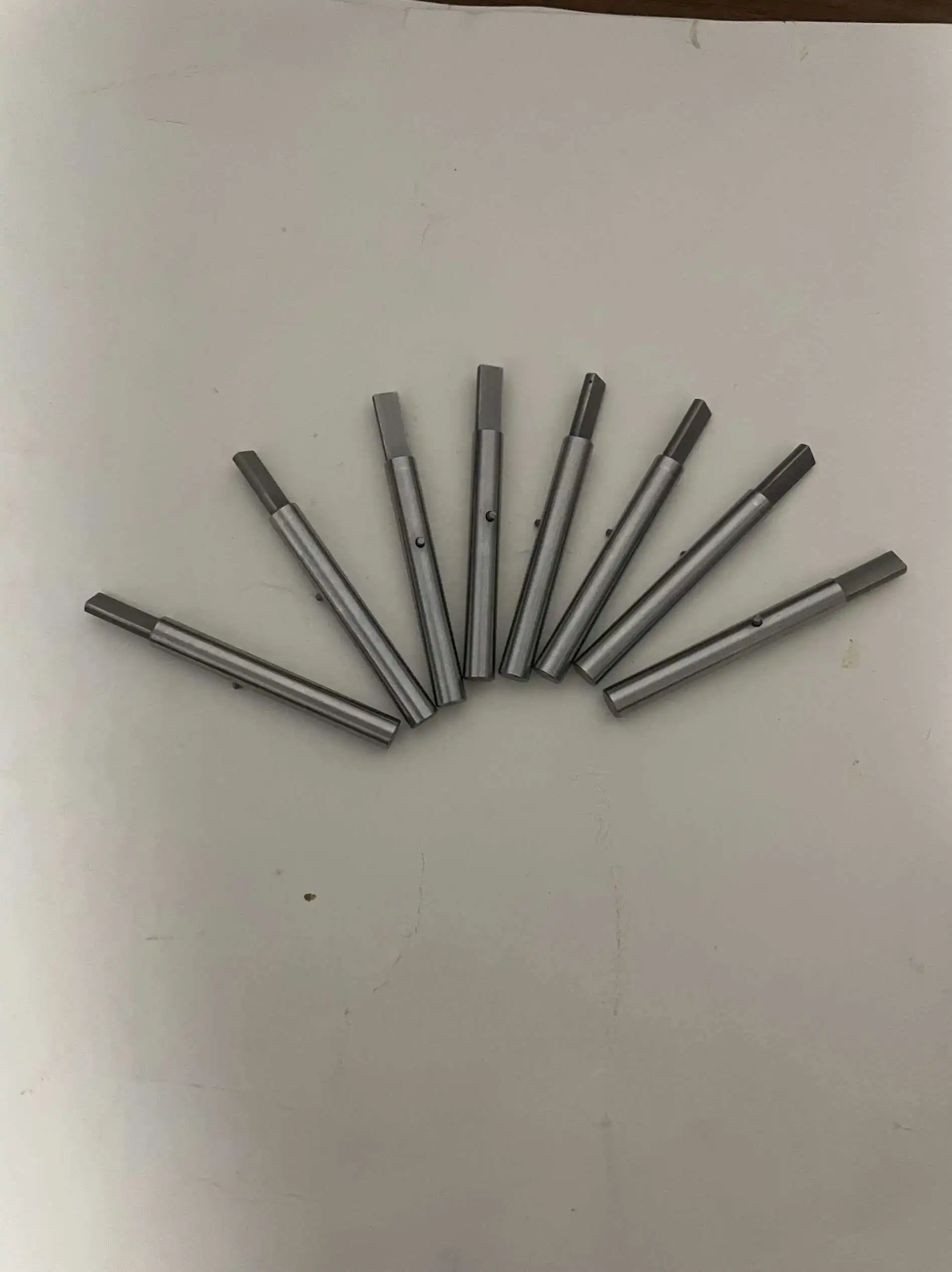 Positioning pin type adhesive stone bar, 2×5 flat head design, magnetic stainless steel clamp, outer diameter 6.0, total length
