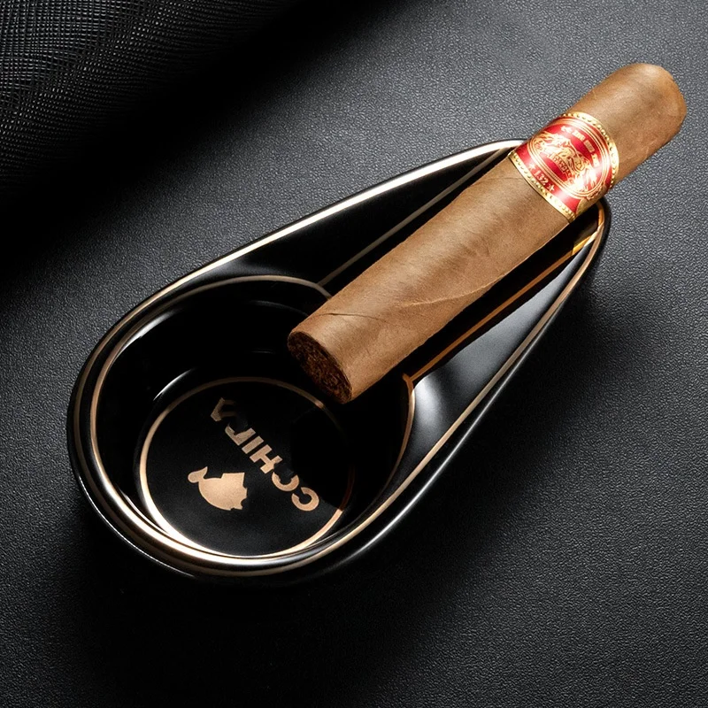 Cenicero creamic creativo de moda para cigarros, accesorios para cigarros individuales para el hogar, Cenicero de bolsillo portátil antideslizante