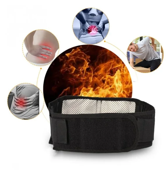 Self-Heating Lumbar Support Belt Magnetic Therapy Warmth Breathable Waist Brace For Sports Sports Lower Back Protection Waist view 2