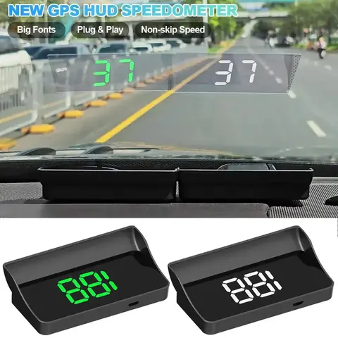 Car Head Up HD Display GPS Speedometer Speed KMH MPH Digital HUD Windshield Projector For All Cars Auto Electronics Accessories