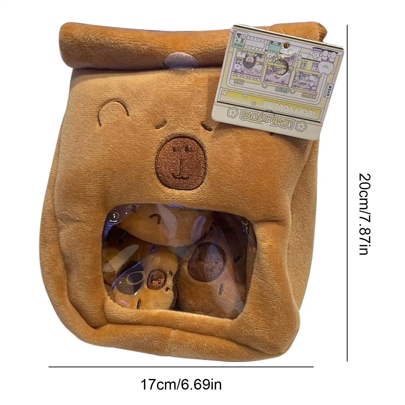 Monedero de peluche de capibara, bolsa de cambio portátil suave para guardería, niños, adultos, adolescentes, viajes, hora de dormir, sofá para niños