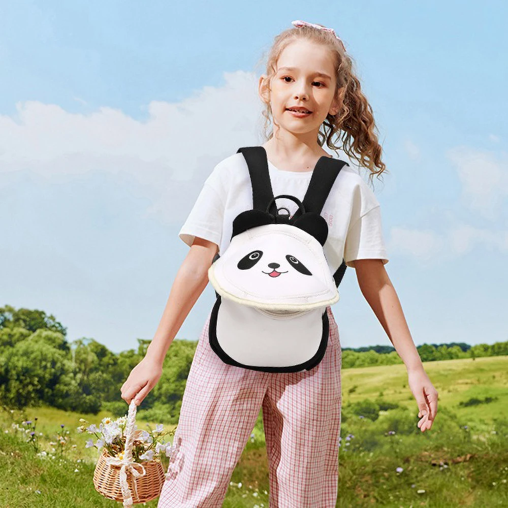 حقيبة ظهر باندا للأطفال حقيبة مدرسية كرتونية لطيفة للفتيات والأولاد، حقيبة ظهر من النايلون للأطفال خفيفة الوزن هدية حقيبة ظهر للطلاب
