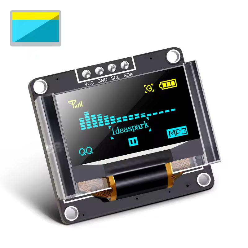 0.96 Inch OLED Display Module SSD1306 I2C IIC SPI Serial 128X64 LCD 4 Pin YellowBlue WhiteBlue for Arduino(Pin Headers Soldered) - Image 14