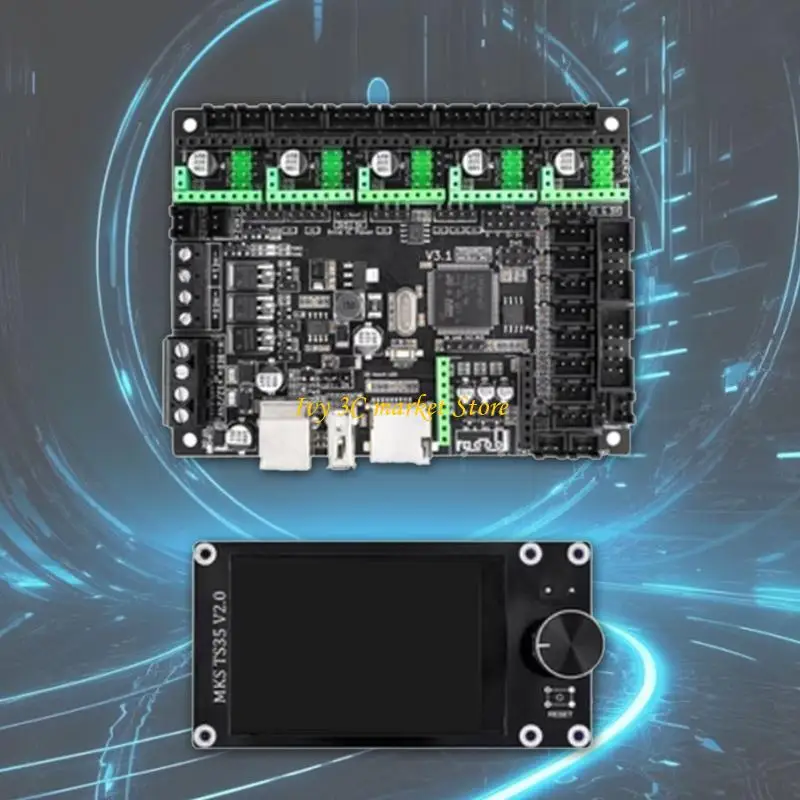 D7YC Integrated Printer Control Board Mainboard HPDXS00215 with 6 Axes Motor Printer Controller