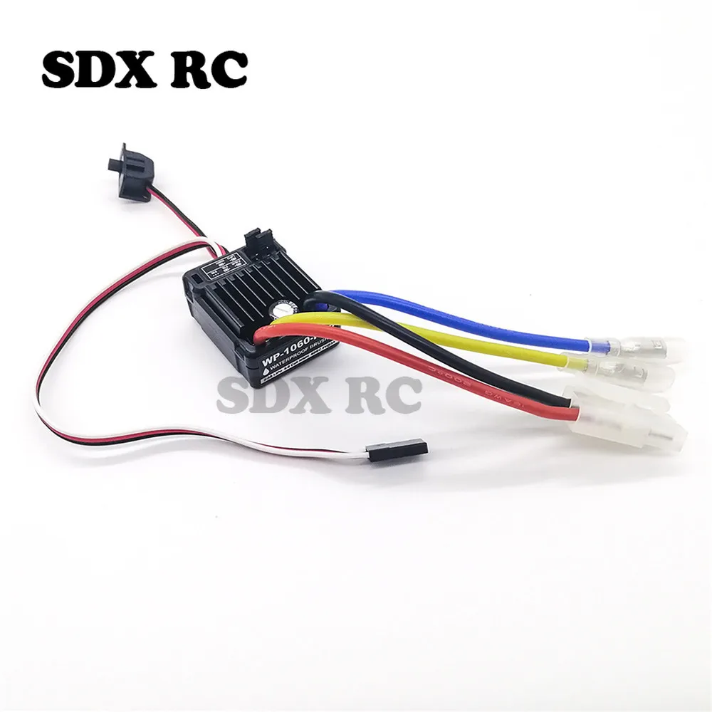 60A szczotkowana wodoodporna ESC elektryczna regulacja prฤdkoลci do 1/10 Tamiya Redcat HPI RC silnik samochodu Model statku czฤลci zamiennych