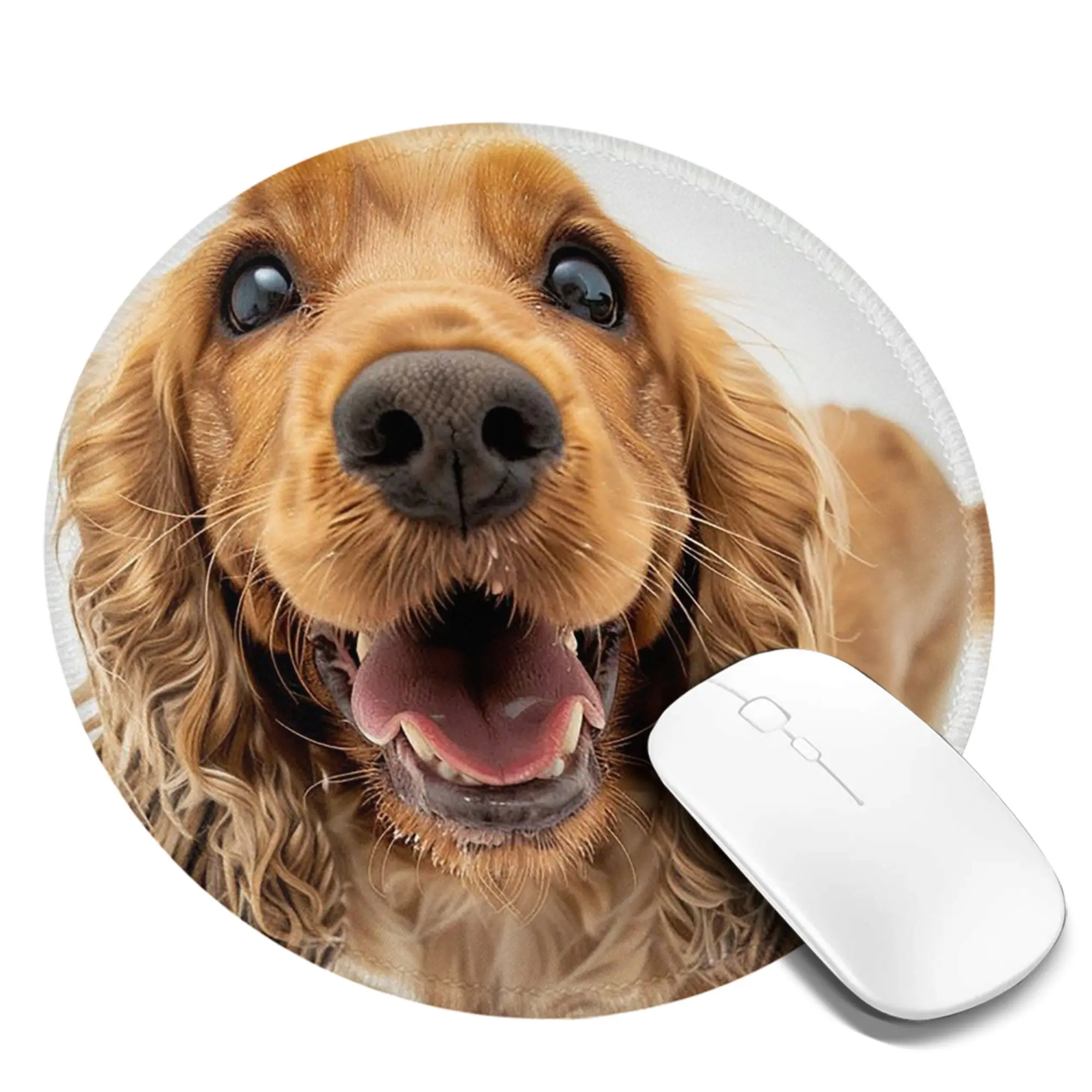 Tail Wagging Wisdom_ Nurturing Your Cocker Spaniel Spirit Mouse Pad Computer Keyboard Mouse Mat Gamer Laptop Desk Mat Table Mats