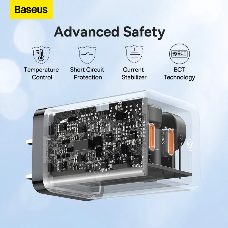 Baseus GaN5 Pro Fast Charger C+C 40W US