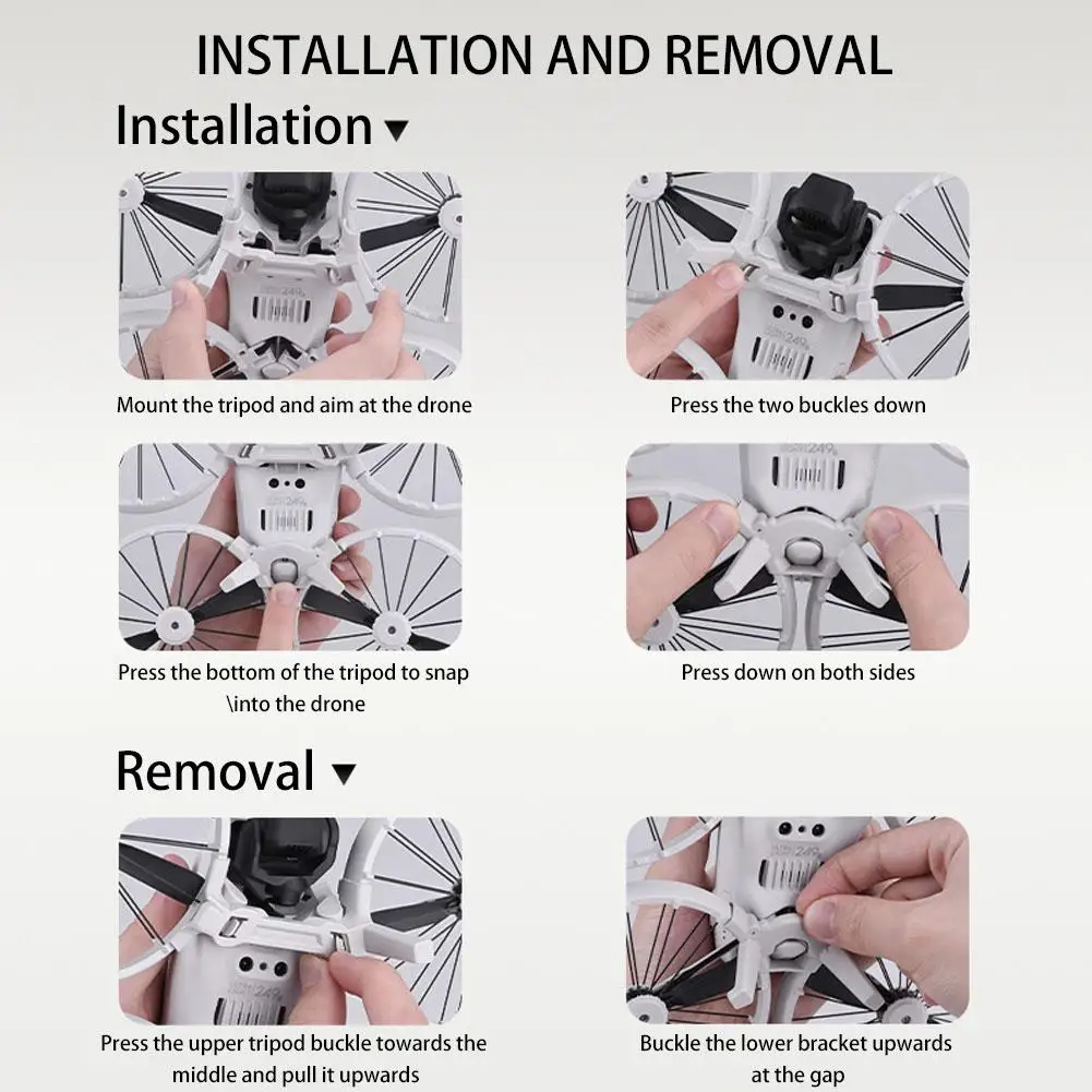 Landing Gear For DJI Flip Drone Expanded Feet Increased Height Leg Bracket Drone Landing Protector Accessories