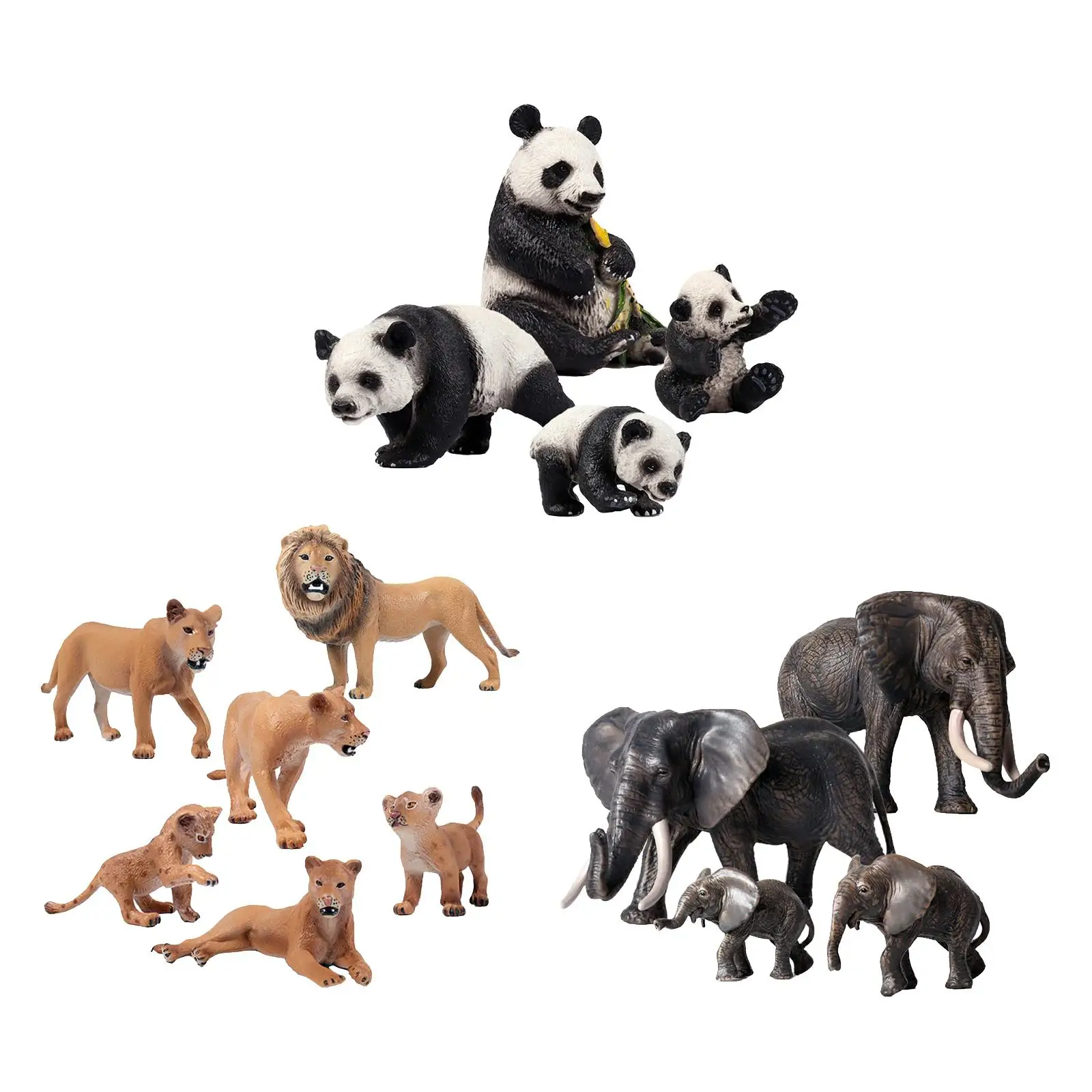 Model, Miniature Statues Animal Figurines for Party Decoration Home Desktop Decor Birthday Christmas Kids Gift