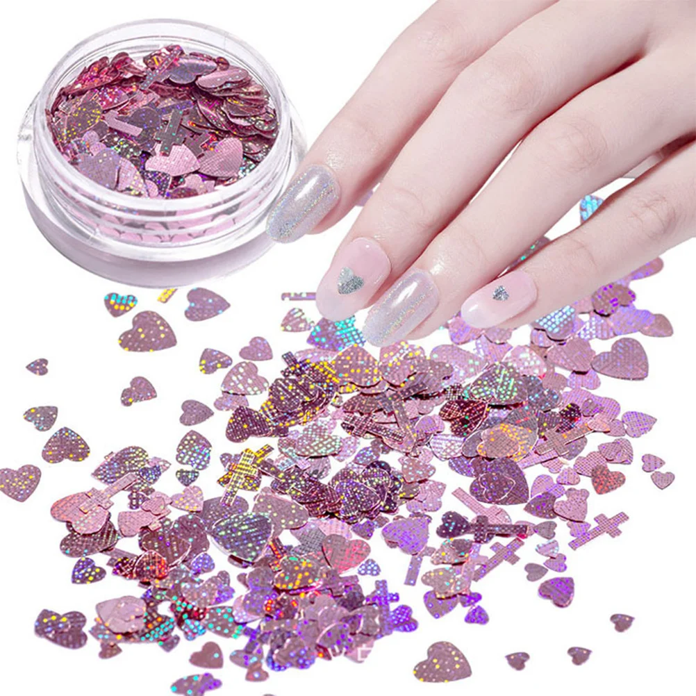 1 ชุด 12 สี กลิตเตอร์รูปหัวใจไขว้ สำหรับตกแต่งเล็บ ดีไซน์วิบวับ เหมาะสำหรับงานปาร์ตี้กลางคืน งานแสดงบนเวที กลิตเตอร์รูปหัวใจไขว้