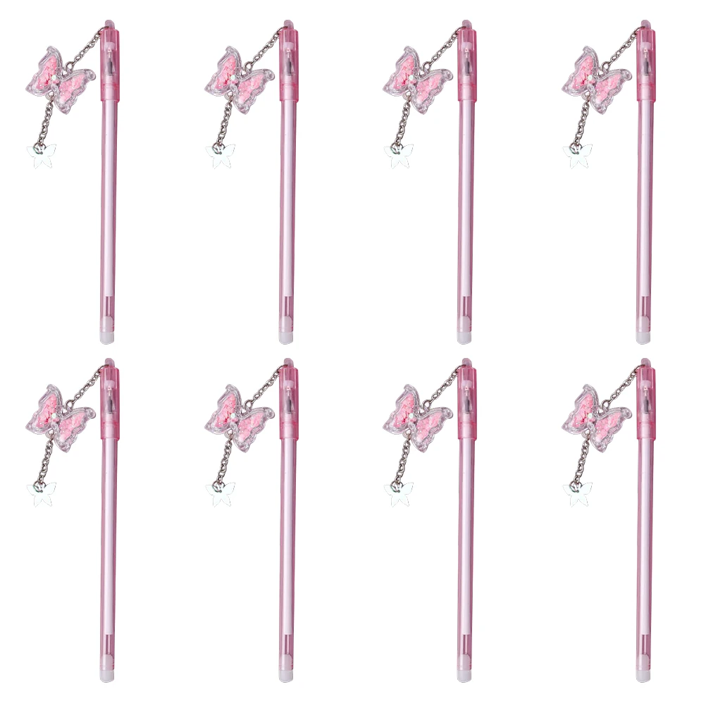 

Butterfly Pendant Gel Pen Eco- Smooth Writing Color Style Daily Use Crafting Student Kids Gift