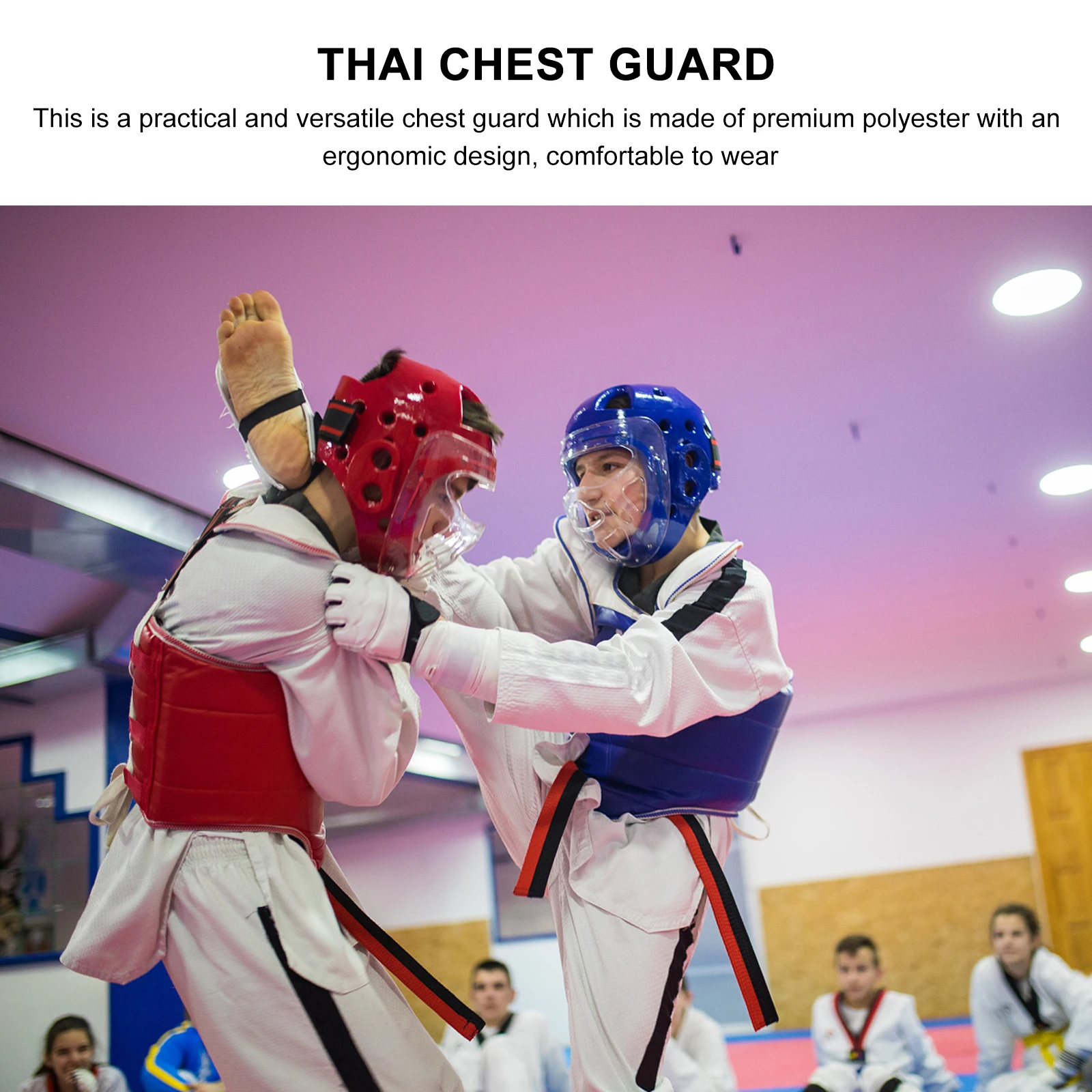 

Thickened Protective Gear Boxing Protection Chest Protector Lightweight Thin for Fighting Kickboxing Equipment