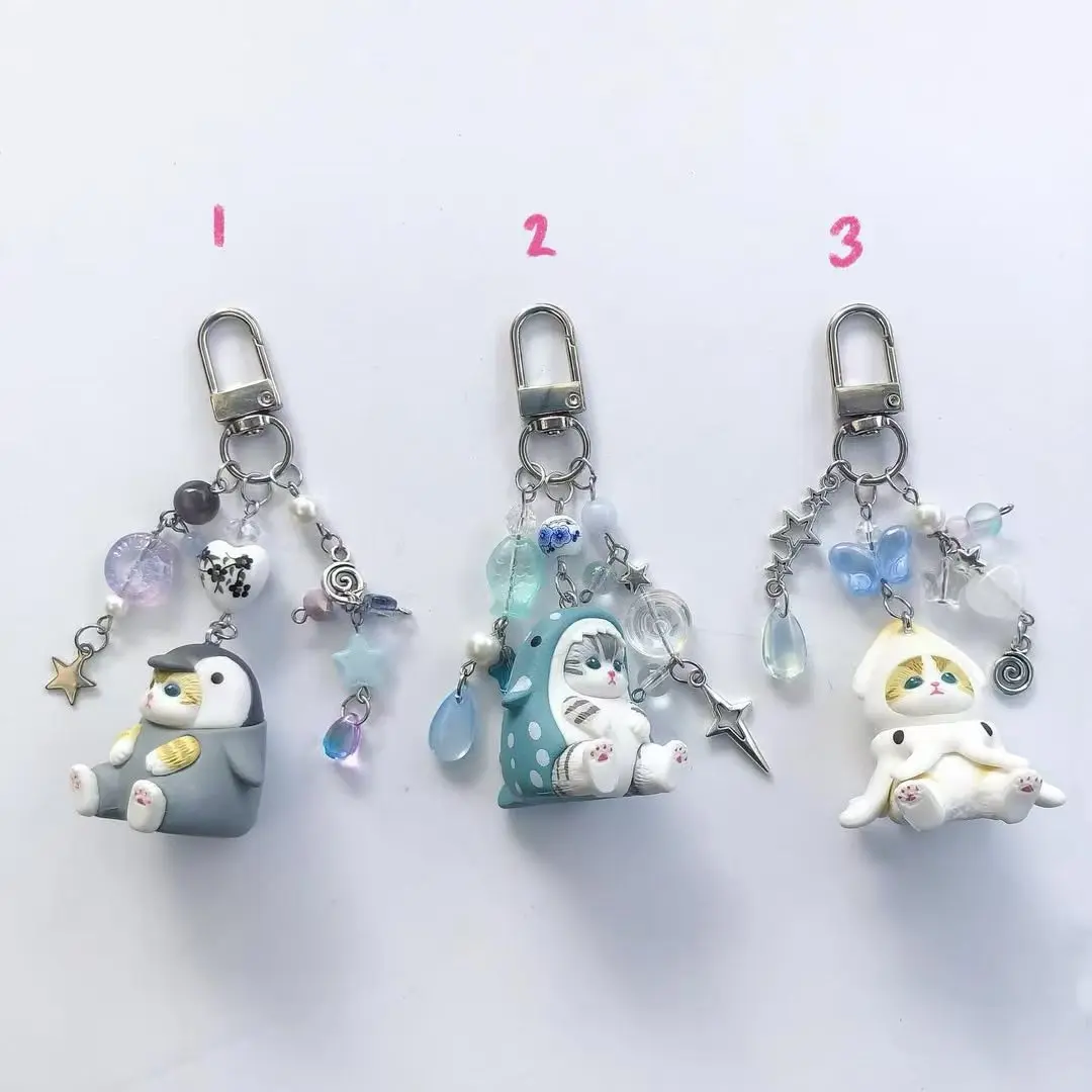 لطيف القط الحيوان mofusand سلاسل المفاتيح #2