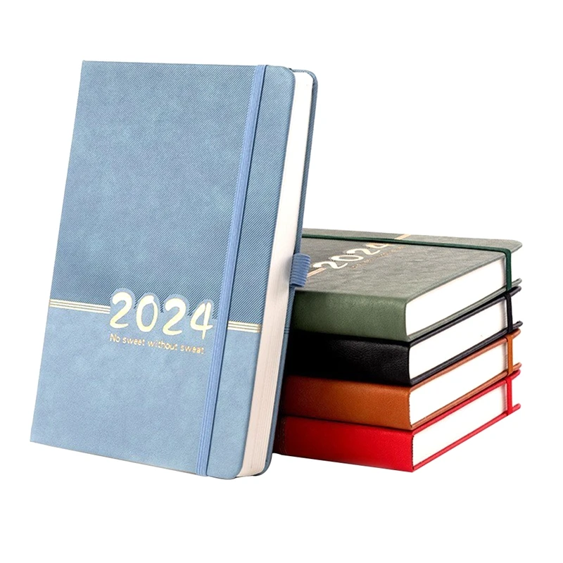 

5PCS Planner Jan 2024 -Dec 2024, Monthes Calendar Organizer Notebook 2024 Calendar 5.6Inch X 8.26Inch