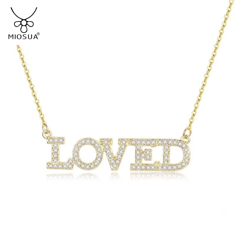 

Best LOVED Necklaces for Women Stainless Steel Jewelry Multiple Letters Neck Chain Mother Day Mother Day Love Heart Gifts