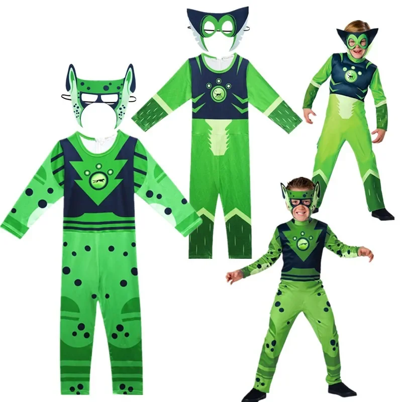 Anime W-Wild Kratts Cosplay Christmas Halloween Character Boys Girls Brothers Siamese Animals Brothers cos Performance Costumes