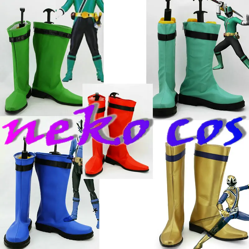 nekocos Samurai Sentai Shinkenger boots Cosplay Costume shoes