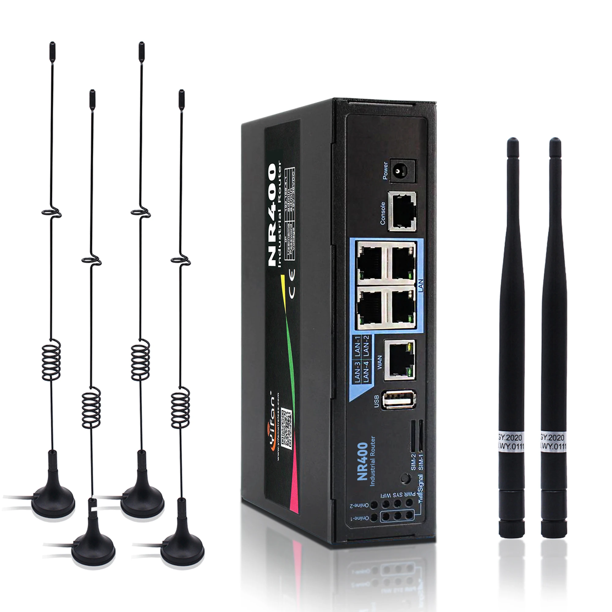 

Промышленный двухмодемный 5G-роутер с QoS, гигабитным файрволом, WEP, NR400, WIFI6, поддержкой балансировки нагрузки, IoT, видеонаблюдения и SIM-карты