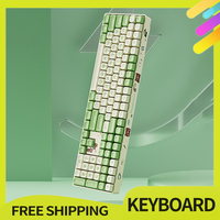 1stplayer Bear Cute Mechanical Keyboard Wireless Customize 110 Key Pbt Kawaii Keyboard Ergonomics For Office Compute Gifts