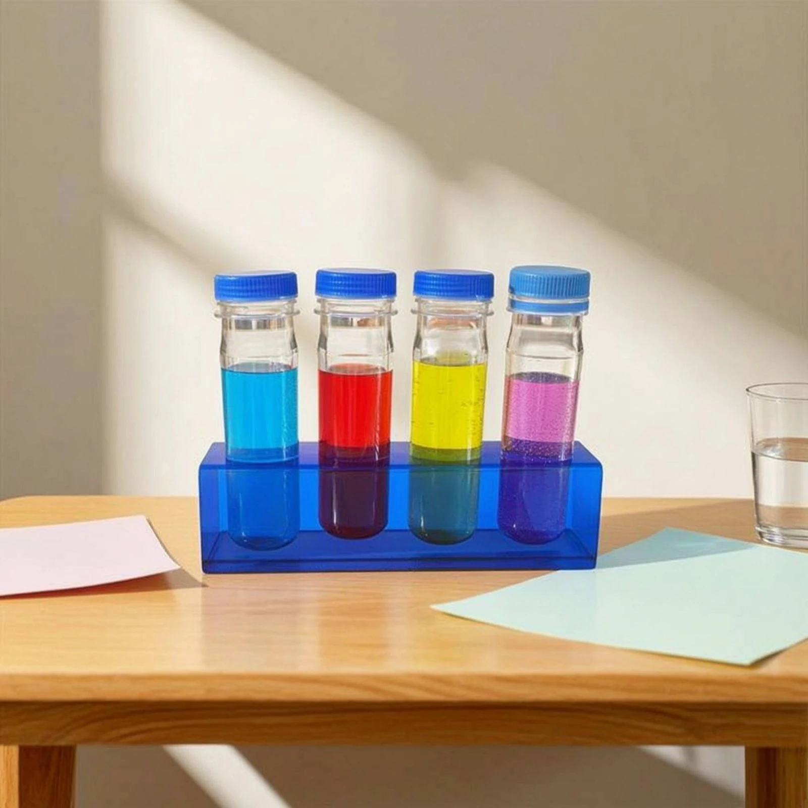 acrylic-test-tube-rack-with-caps-shatterproof-test-tube-rack-with-tubes-holder-lightweight-compact-for-students