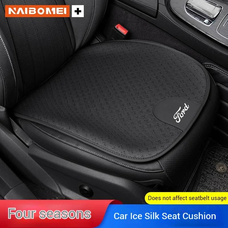 

Car Seat Cushion Ice Silk Breathable Car Seat Cover For Ford Mondeo Focus Ecosport Ranger F150 Kuga Raptor Puma Edge Explorer