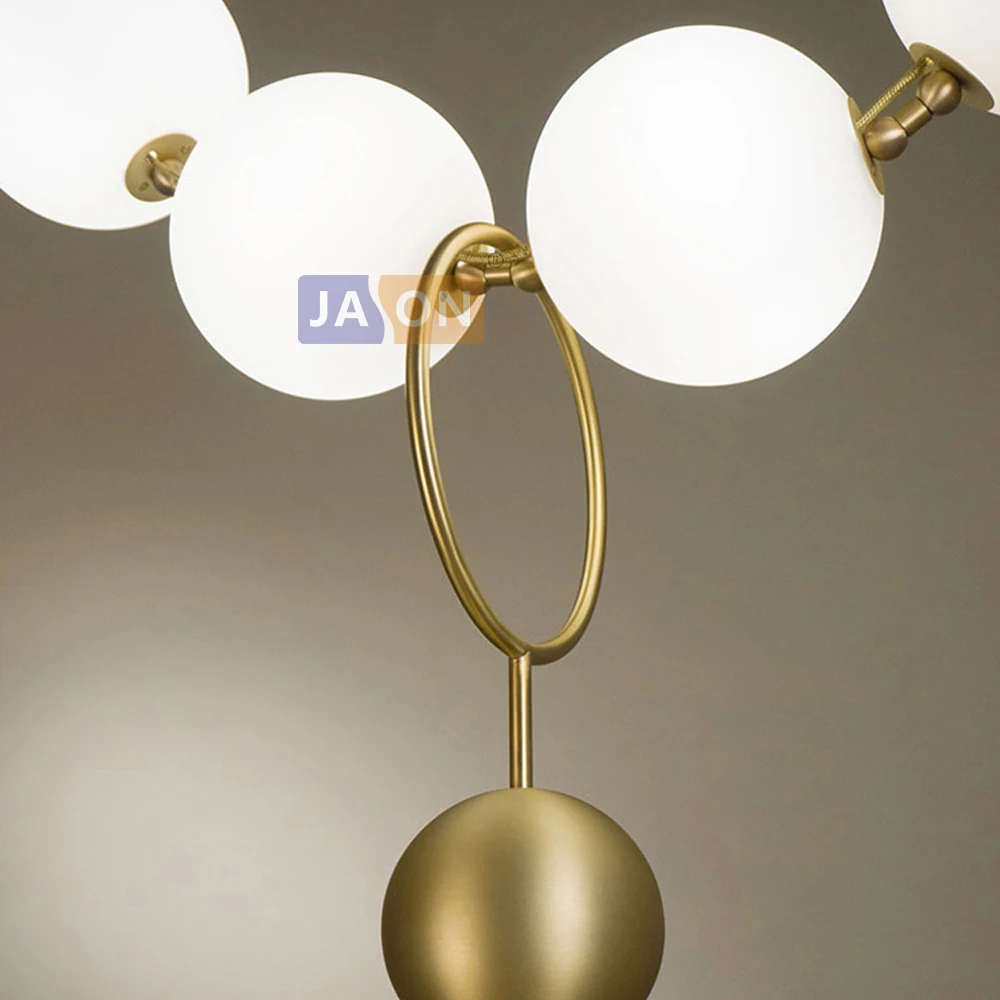 Imagem -06 - Lustre de Teto de Bronze Led para Sala Colar Artístico Pós-moderno Iluminação Nova Tendência para Sala e Estar 2024