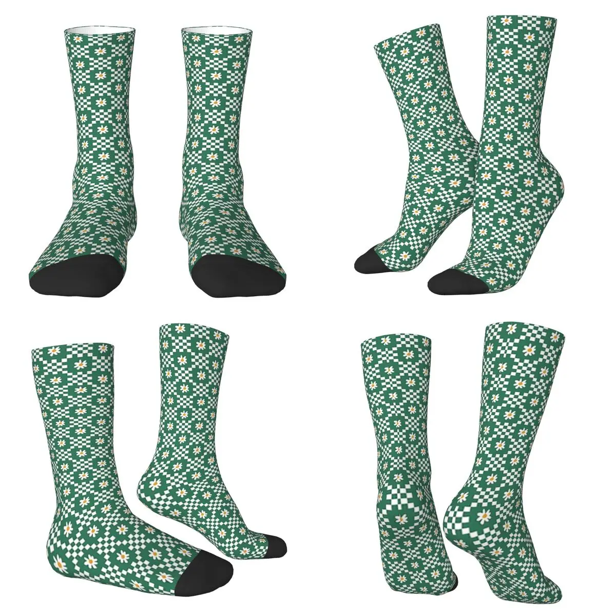 FLOWER POWER Socks Harajuku Stockings All Season Long Socks Accessories for Unisex Birthday Present