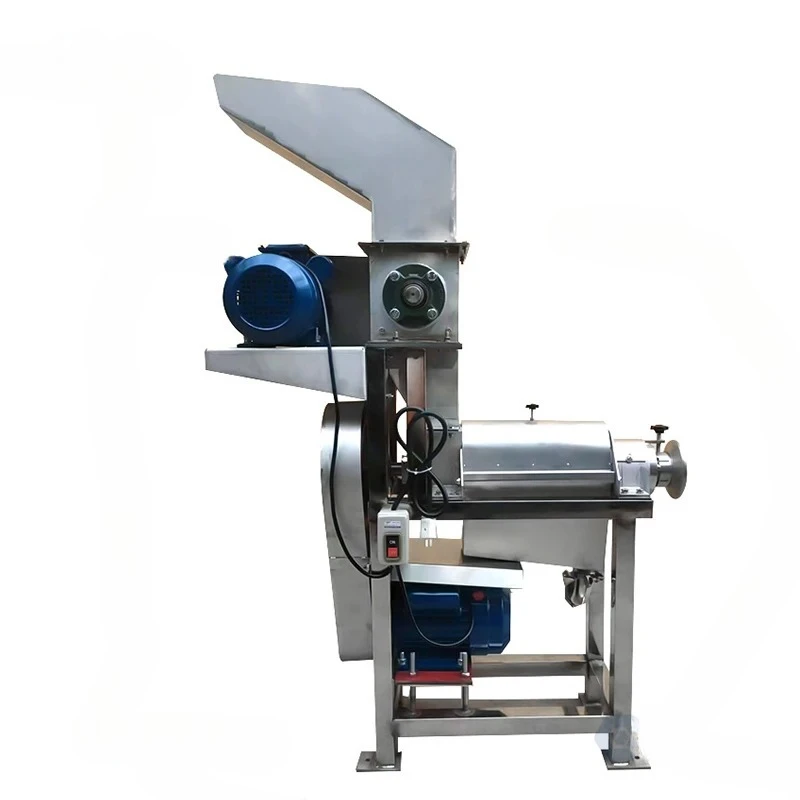 Stainless Steel Crusher Screw Apple Lemon Juicer Fruit Vegetable Puree Juice Press Squeezer Pulping Processing Machine
