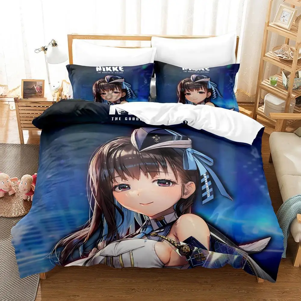 

3d Print Game Goddess Of Victory: Nikke Bedding Set Single Twin Full Queen King Size Bed Set Adult Kid Bedroom Duvet Cover Sets