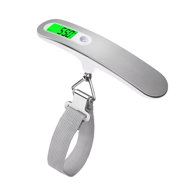 Portable Digital Handheld Luggage Scale Electronic Travel Suitcase Steelyard Hand Hanging Scales Weight Balance Tool, 50kg 110