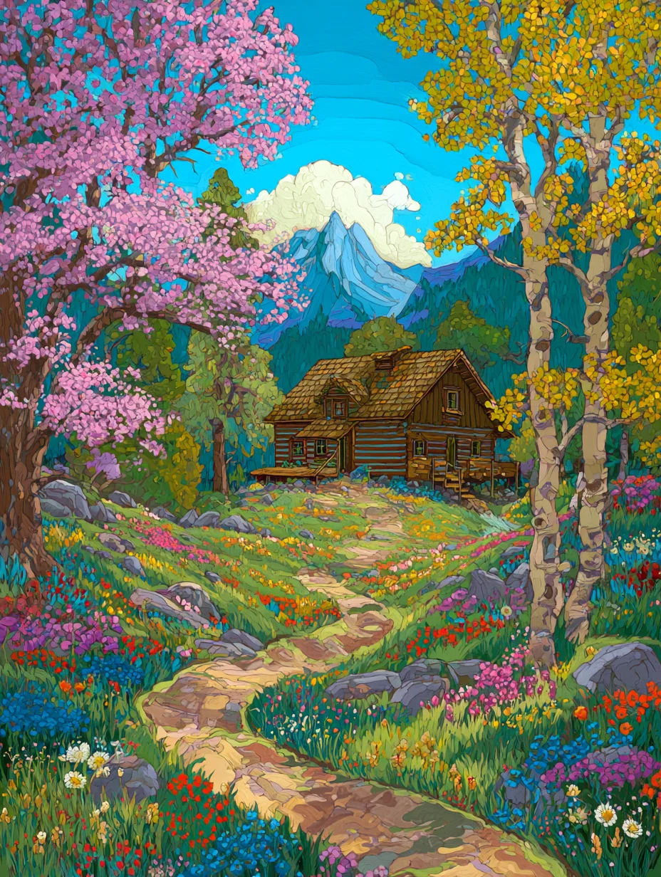 CHENISTORY Mountain Lodge 2