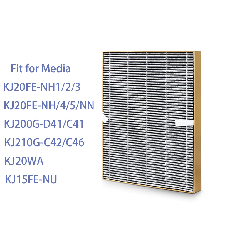 Suitable for Midea air purifier KJ20FE-NH1/NH2/NH3 filter KJ200G-D41/C42 filter element 310*242*35mm Air Clean