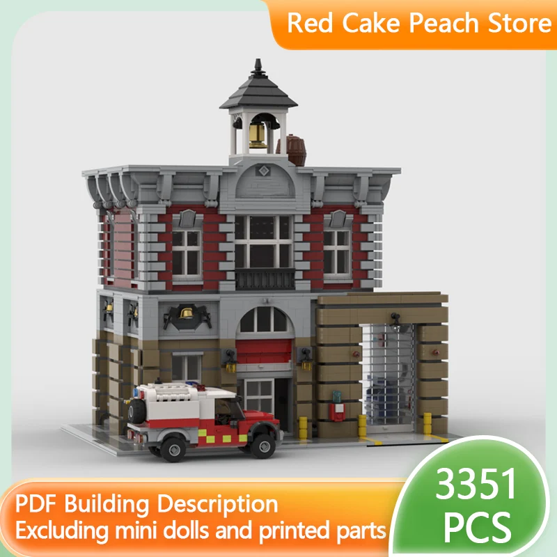 

Конструктор City Street View Model MOC: Модульный набор «Городская станция и офис» для детей, развивающий творческие способности, идеальный подарок на праздник