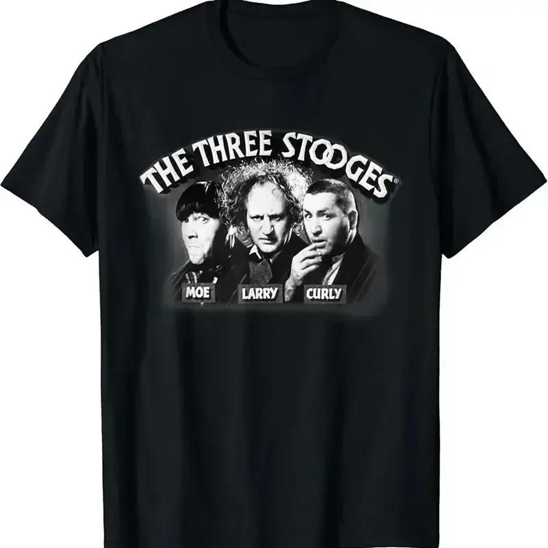 Vintage The Three Stooges Opening Credits Funny Cotton T shirt S 4XL T125