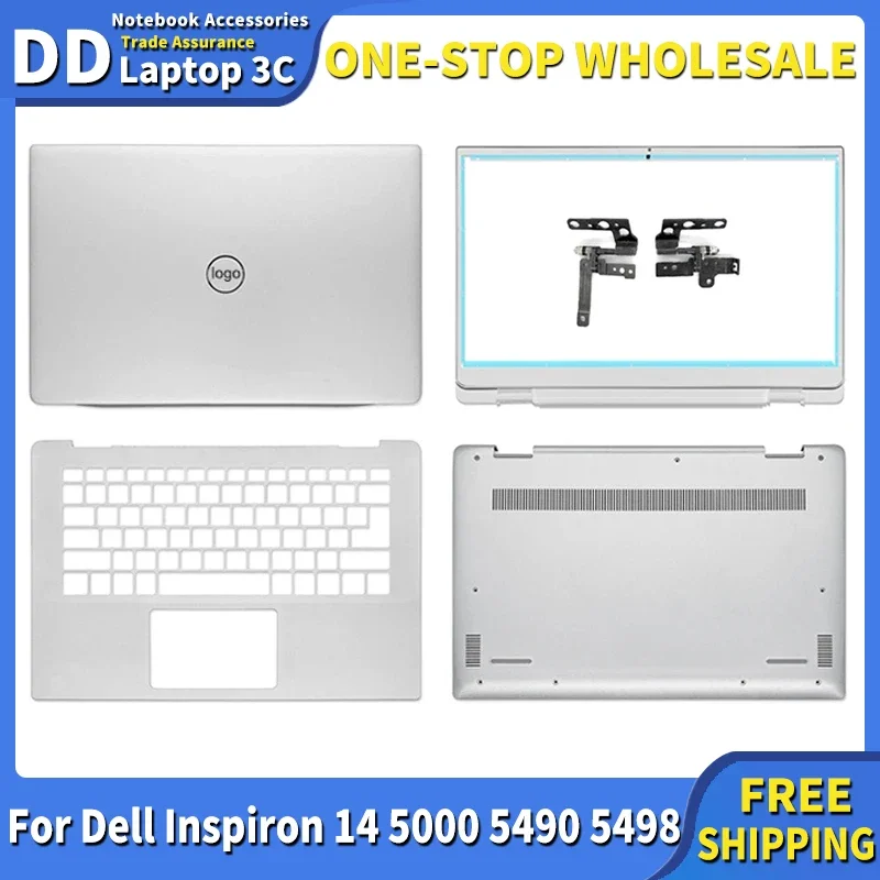 

NEW For Dell Inspiron 14 5000 5490 5498 C4VGP 0R0VH6 0X98GC Laptop LCD Back Cover/Front Bezel/Palmrest/Bottom Case Hinges Rear