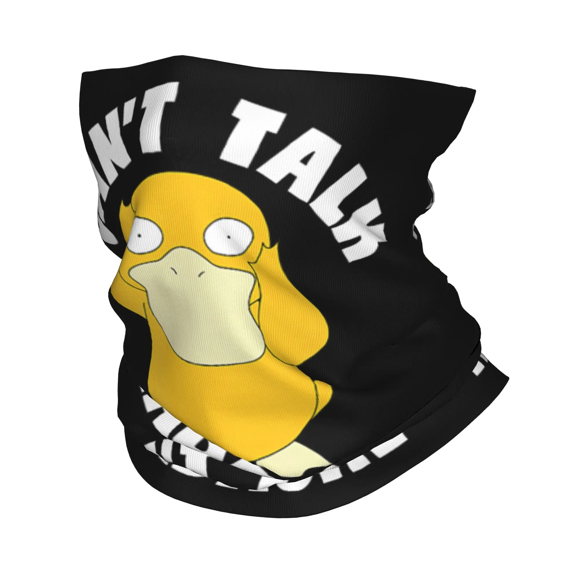 

Бандана-балаклава P-Pokemon Psyduck Can't Talk с принтом, защита от головной боли, шарф для лица, теплый головной убор для активного отдыха, унисекс