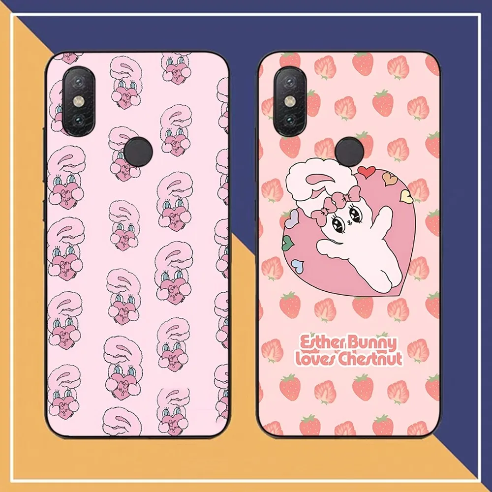 Cute Esther Bunny Phone Case For Redmi Note 4 X 5 A 6 7 8 T 9 9S 10 11 11S 11Epro Poco M3 Pro