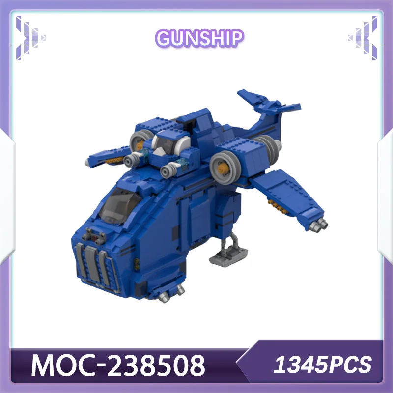

Building block set 40K Gunship MOC-238508 space war Science fiction military war spaceship model Christmas gift