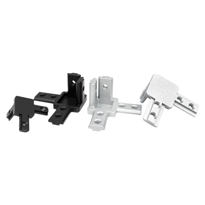 

4pcs 3-Way End Corner Bracket Connector for T Slot 2020 Aluminum Extrusion Profile 3-dimensional Bracket Parts with Screws