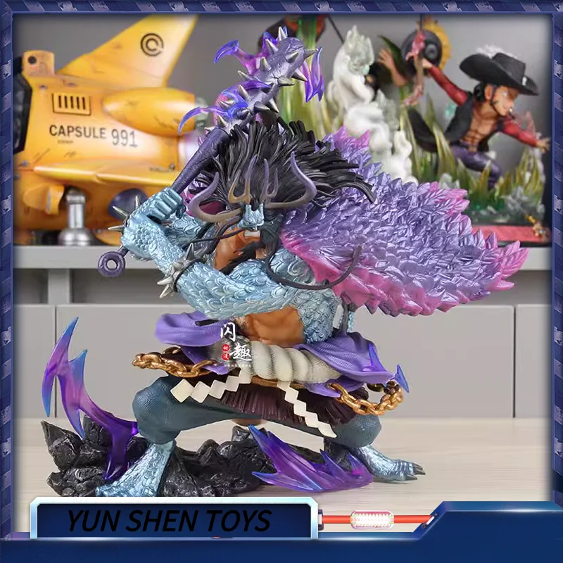 

30 см цельный Kaido четыре императорских зверей пираты аниме фигурка модель статуя коллекция для мальчиков украшение для рабочего стола орнамент игрушки подарок