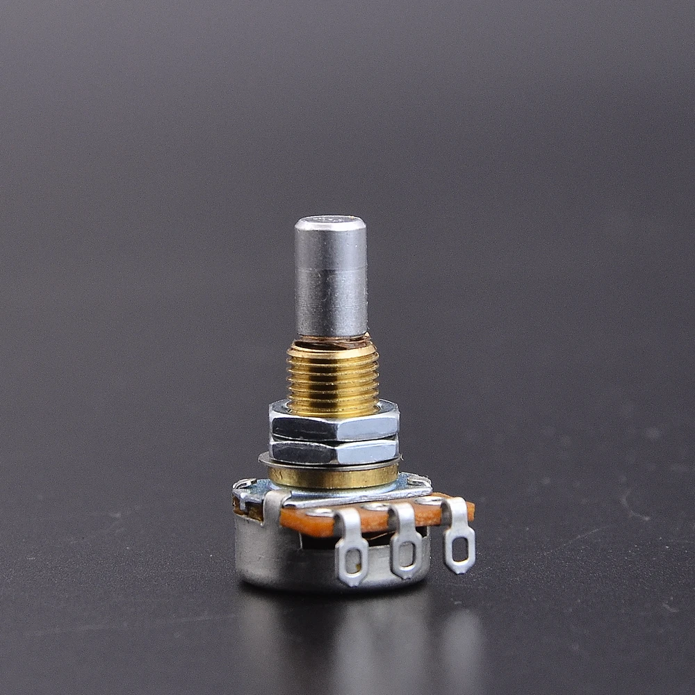 1 Piece With Center Detent B50K/B100K Brass Bushing Solid Shaft  Balance Potentiometer(POT)  For Electric Bass