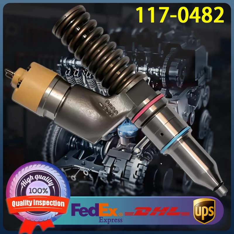 

117-0482 High Quality Diesel Fuel Injector 1170482 for Caterpillar CAT 3406E C-15 Diesel Engine R2900 Load Haul Dump